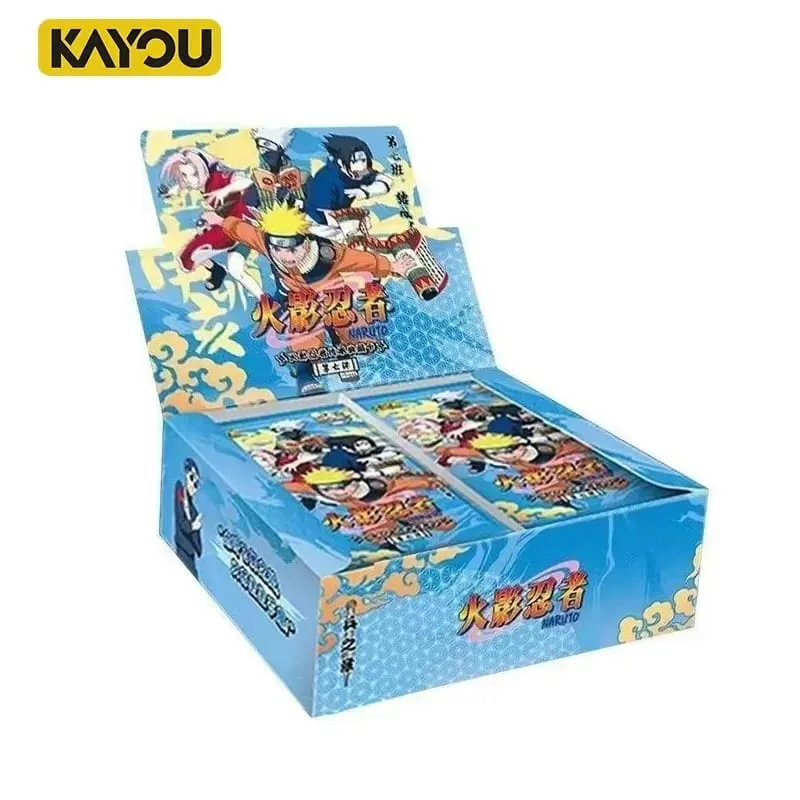 Genuine Naruto English Version Sreies2 T2W9 T4W6 Booster Box Anime TCG Rare CR Ninja World Collection Cards Kids Toy Gift