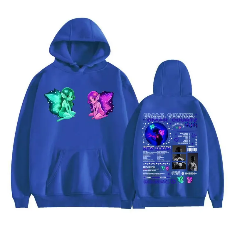 Omar Courtz Por Si Manana No Estoy 2026 New Album Cover Hoodies Harajuku Hip Hop Sweatshirts Men Women Casual Fleece Pullovers