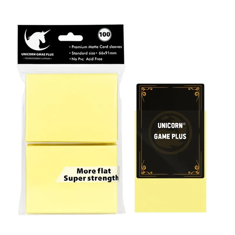 100pcs 2.5"x3.5" Premium Trading Card Sleeves 66x91mm Standard Sized Board Game Cards for MTG Magic Gathering Lorcana Game Card