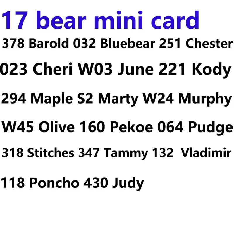 linkage card series 1 to series 5 Sanrio S1 to S6 card NTAG215 NFC Printing animal Card Work for NS switch