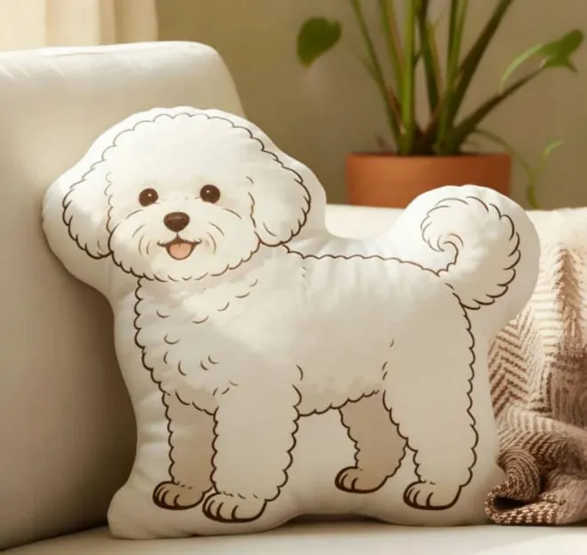 3D printed simulation dog pillow funny pet shaped pillow living room bedroom soft decoration personalized holiday gift