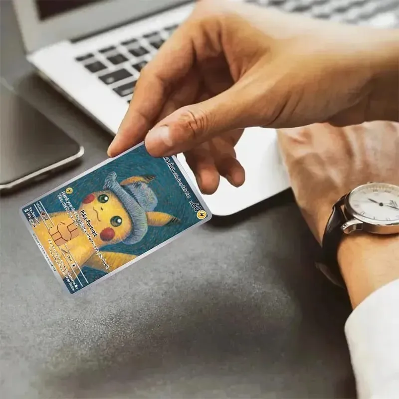 Credit Card Skin Stickers for VISA JCB MasterCard Bank Debit Card and Other IC Magnetic Card Anime Decorate Anti-degaussing