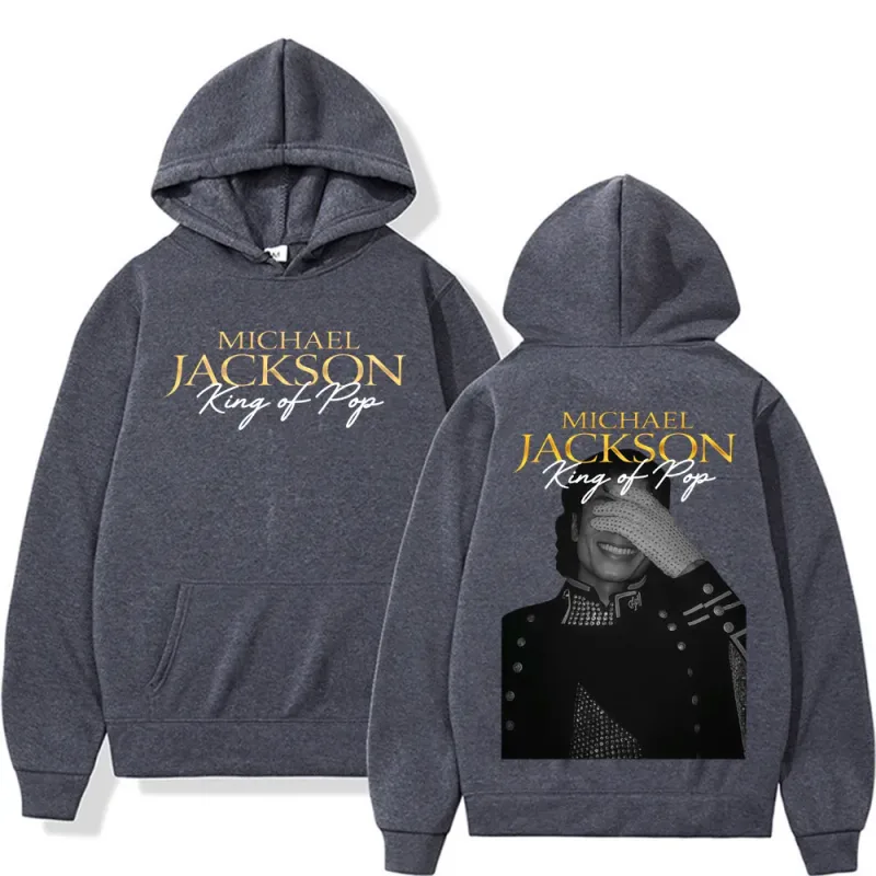 Michael Jackson King of Pop Hip Hop Style Hoodies Men Women Harajuku Streetwear Vintage Sweatshirt High Quality Fleece Pullovers