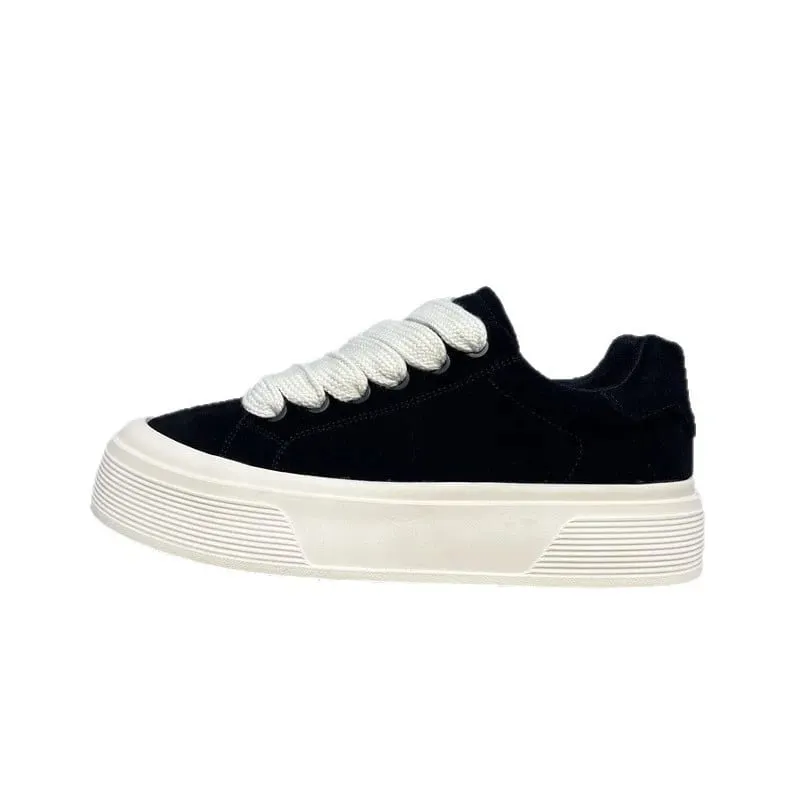 2025 Autumn New Trend Casual Board Shoes Mens Platform Heightening Casual Sneakers Fashion Lace-Up Comfortable Walking Shoes Men