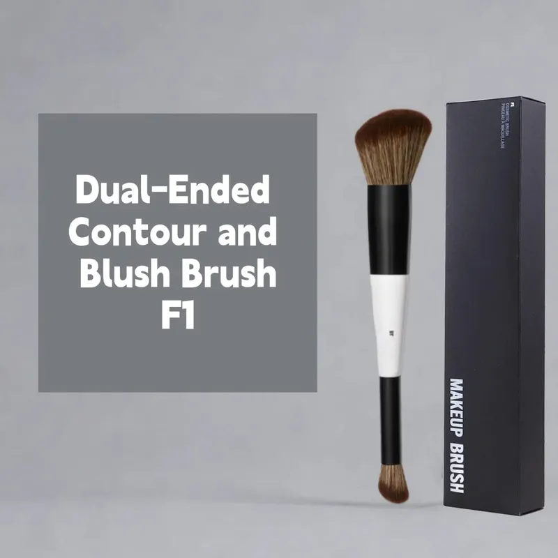 MBM Dual-Ended Foundation Face Brush F4 Powder F1 Blush Contour F2 F3 Makeup Brushes with Box Packaging