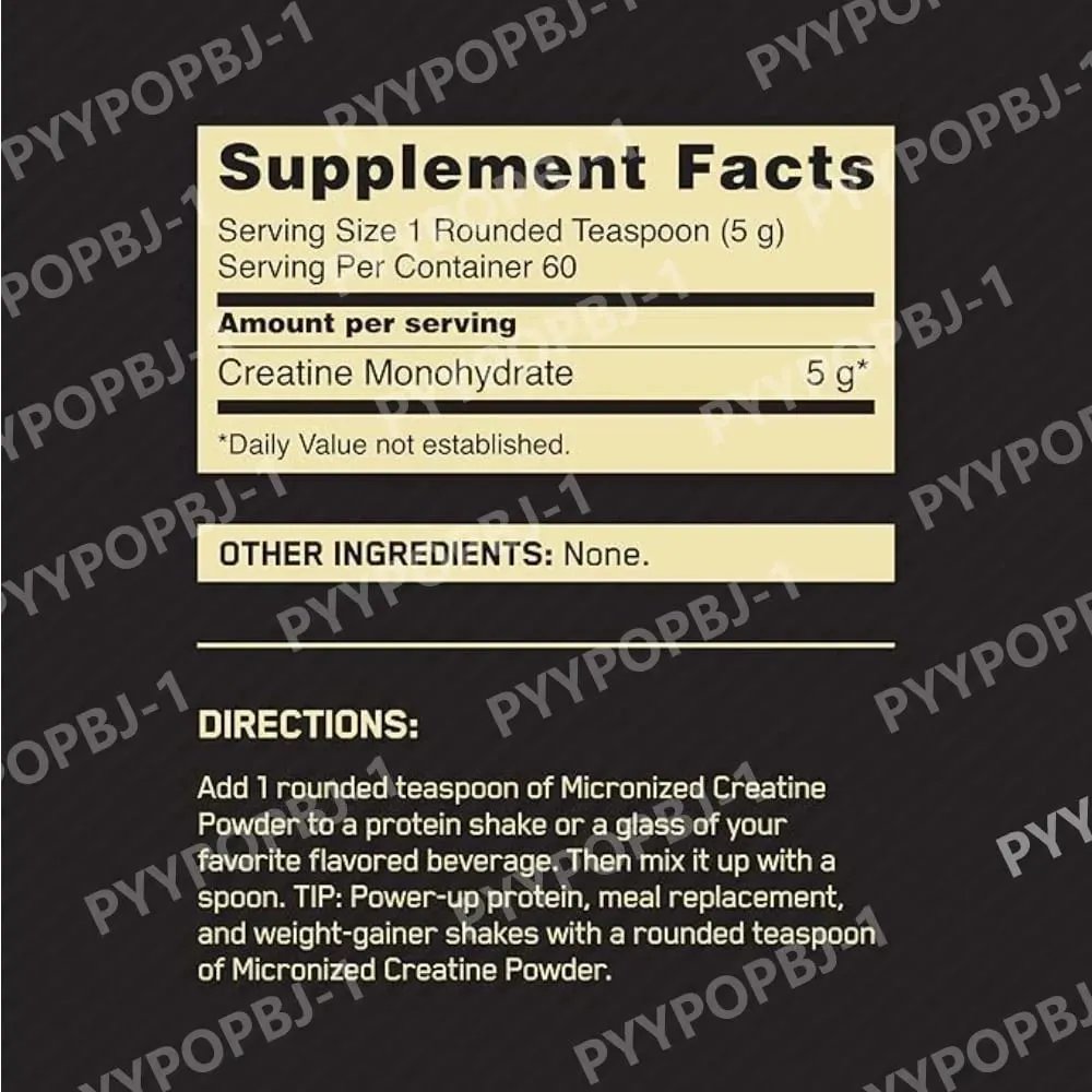 Micronized Creatine Monohydrate Powder Unflavored 60 Servings 300 Grams Packaging May Vary