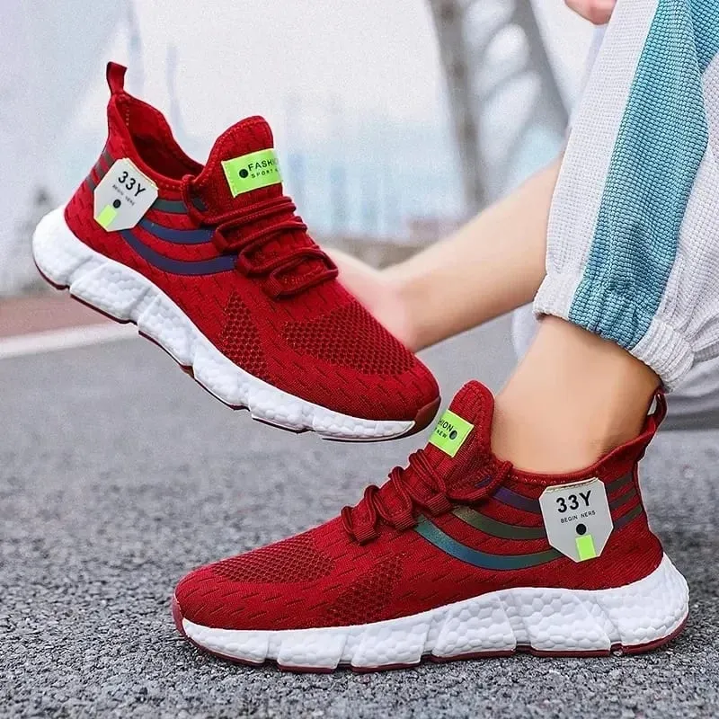 Men Casual Sport Shoes Breathable Lightweight Sneakers Unisex Outdoor Mesh Running Shoe Athletic Jogging Tenis Walking Shoes Men