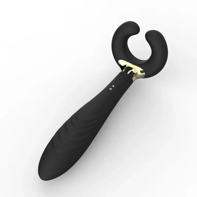 ilicone Prostate Massager Vibrator - Turquoise Rippled Anal Vibrator with Perineum Stimulator G-Spot Sex Toy for Men Women