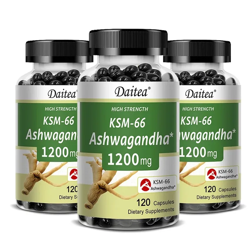 Organic KSM-66 Ashwagandha Root Extract Stress Relief Mood Support & Natural Immune Boost Sleep Health