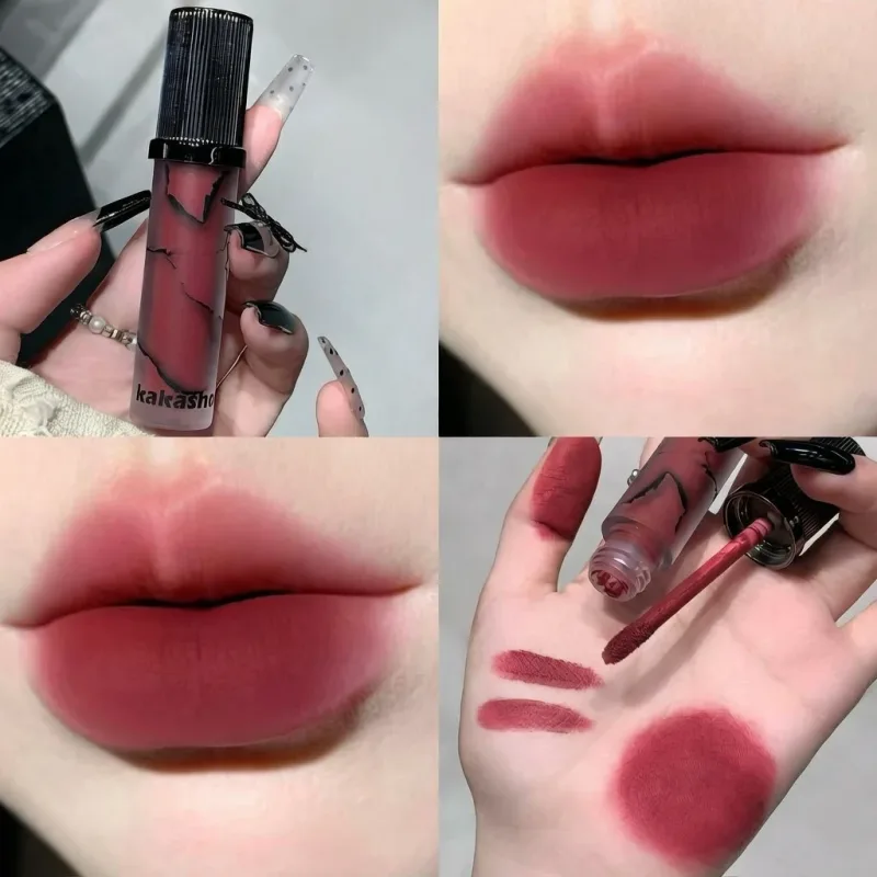 Marmor Matte Lip Mud Velvet Soft Fog Lip Tint Langvarig Non Stick Cup Lip Cosmetics