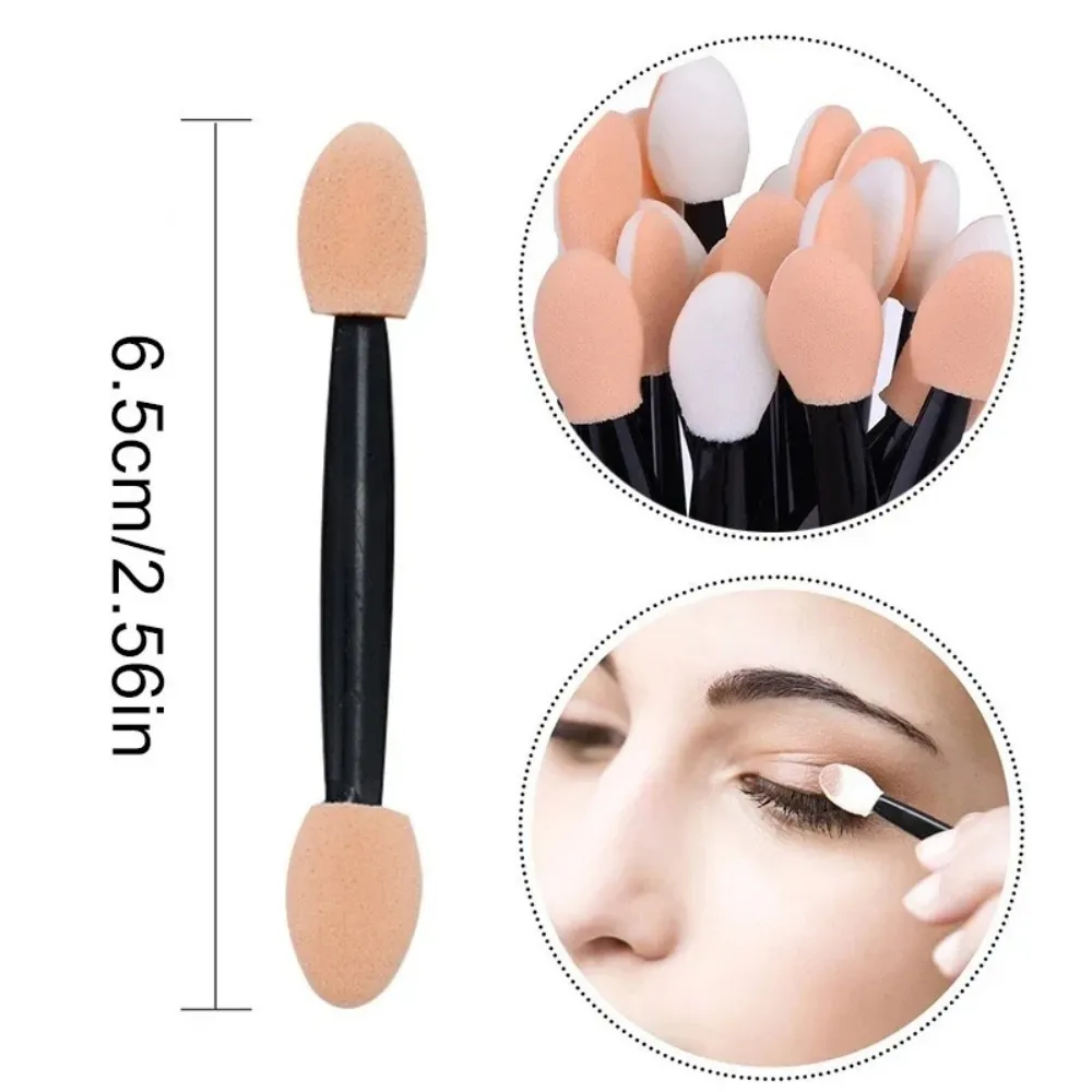 10/30/50pcs Eye Shadow Brushes Make Up Beauty Makeup Tool Reusable Dual Sided Sponge Stick Portable Applicator Accessories