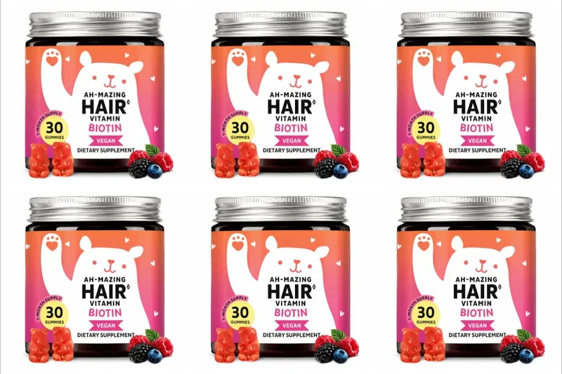 Biotin Gummies 5000 Mcg Hair Skin Nails Support Vegan Beauty Vitamins 30 Gummies Daily Wellness Supplement