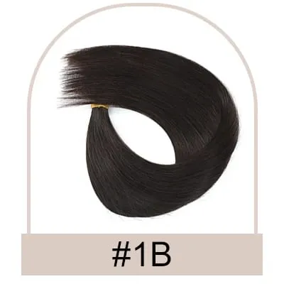 Straight 6D Hair Extensions Human Hair High Quality Real Virgin Human Hair Invisible Human Hair Extension Second Generation 6D