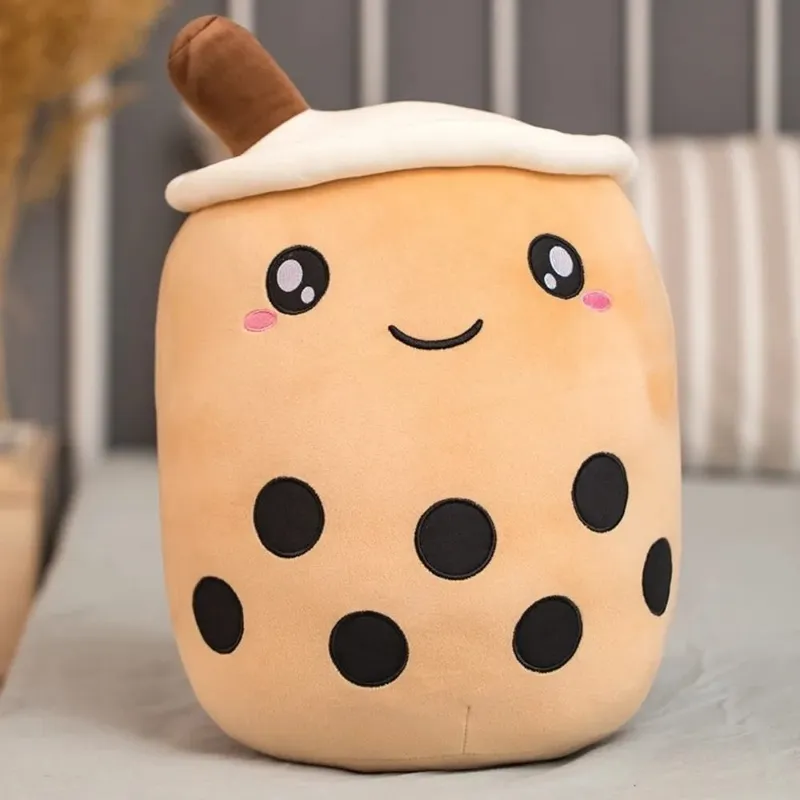 New 25/35cm Bubble Tea Pillow Soft Cushion Pillow Boba Pillow Home Decor