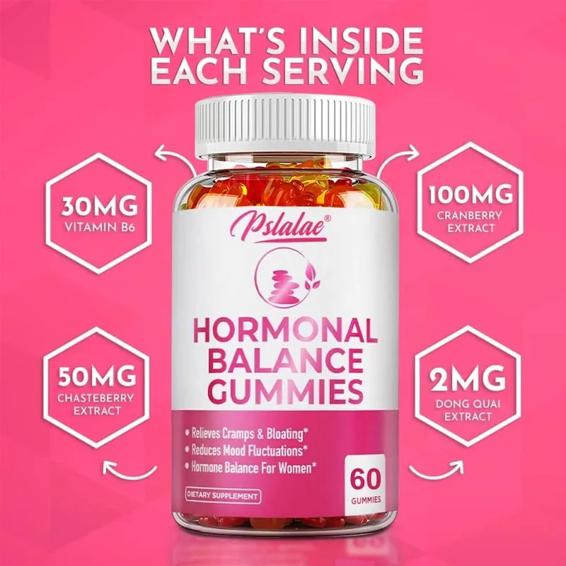 Female Hormone Balance Gummies - Improves Mood Promotes Hormonal Balance and Promotes Ovarian Health