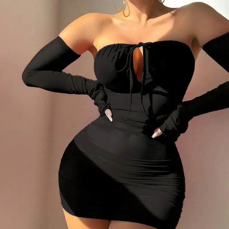 Fancy Bra Set Women Erotic Slim Fit Lingerie With Gloves Sexy Underwear Set Crotchless Nightdress Sexy Outfit Bilizna Intimate