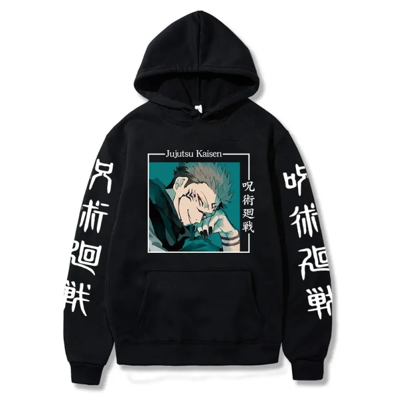 hoodies for man 3D Anime Satoru Gojo Printing Hooded Men Women Hoodies Prevalent Harajuku Manga Unisex Sweatshirt Men's clothing