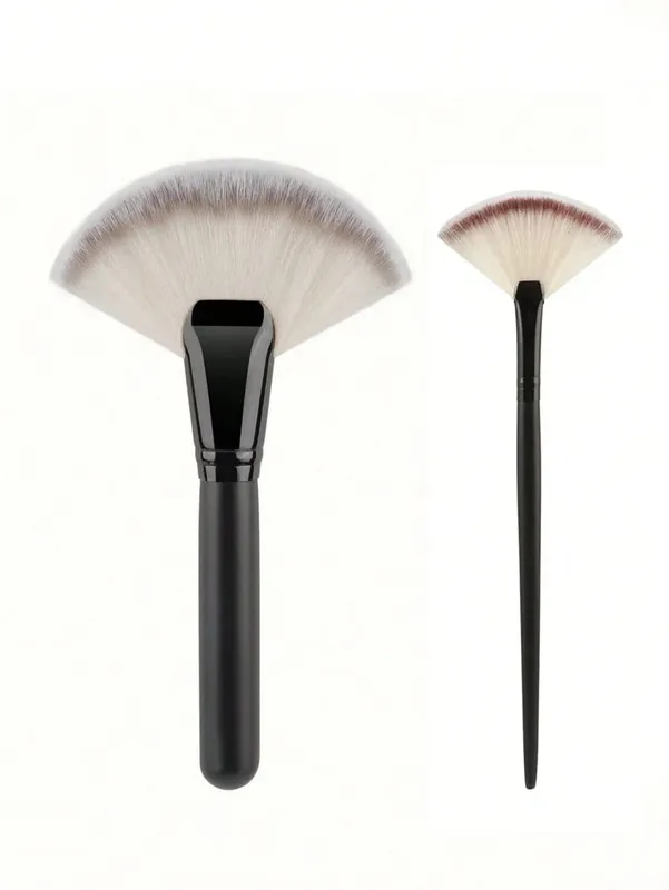 1/2pcs Large Fan Makeup Brushes Facial Foundation Blusher Concealer Brush Cosmetic Tools Pincel Soft-Bristled Makeup Brush — image 8