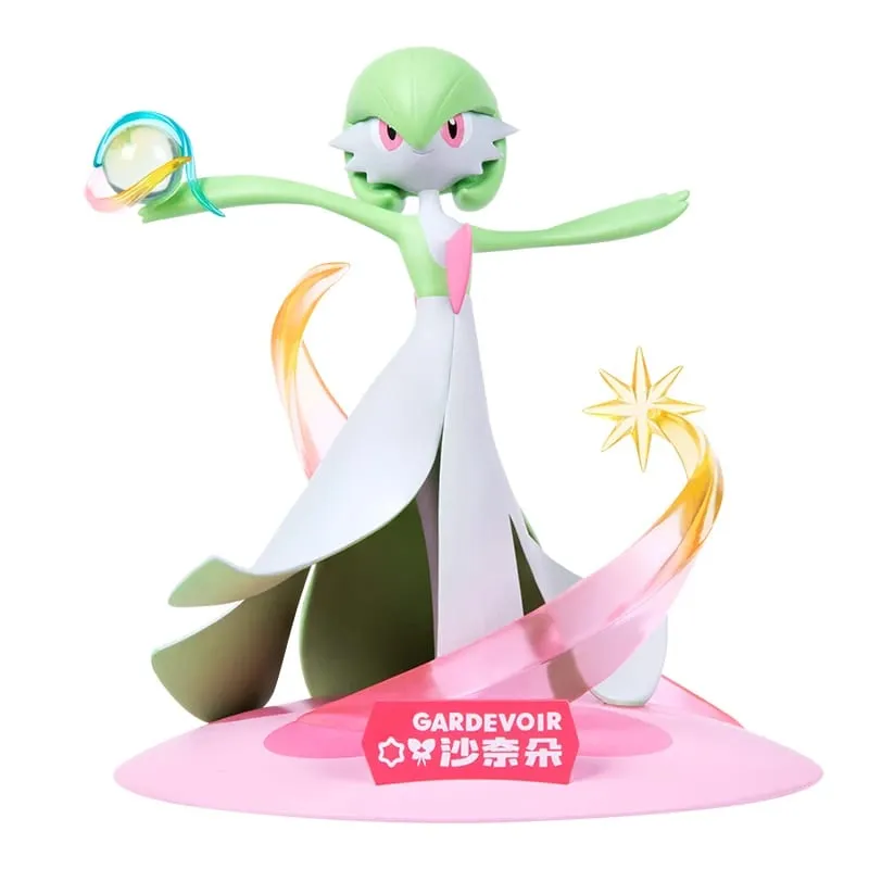 正版寶可夢可動人偶皮卡丘超夢雕像 Gardevoir Sylveon 動漫收藏模型寶可夢玩具禮物
