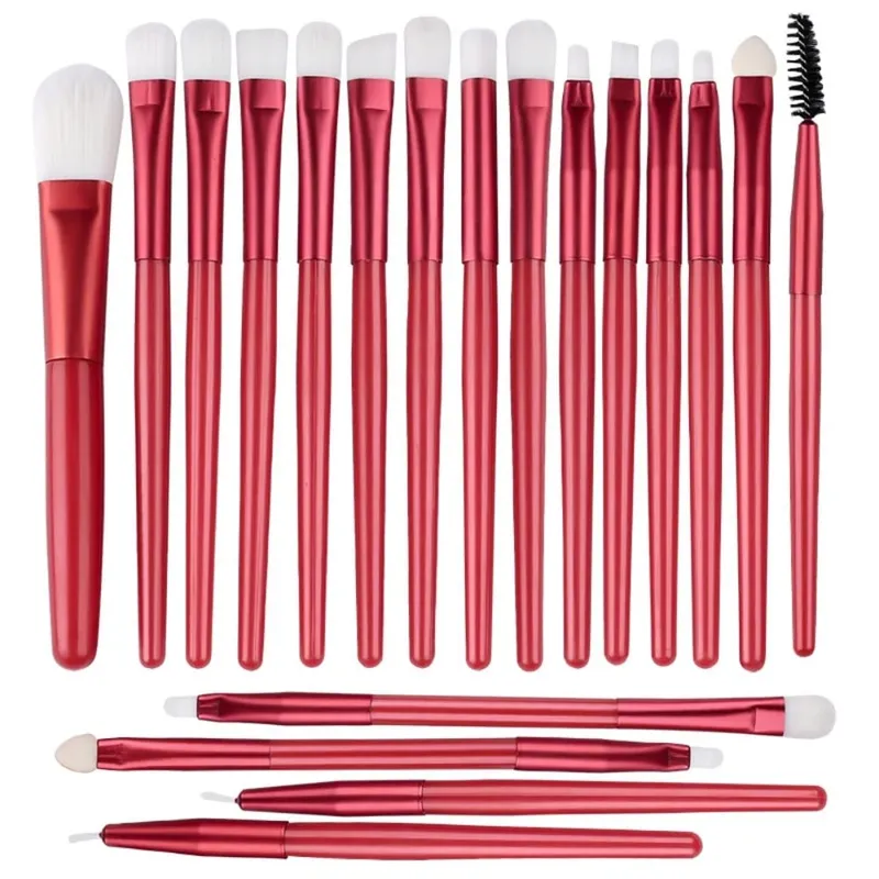 20PCS Detail Makeup Brushes Kit Soft Bristles Concealer Eyeliner Brush Eyeshadow Shader Brush Facial Cosmetic Beauty Tools