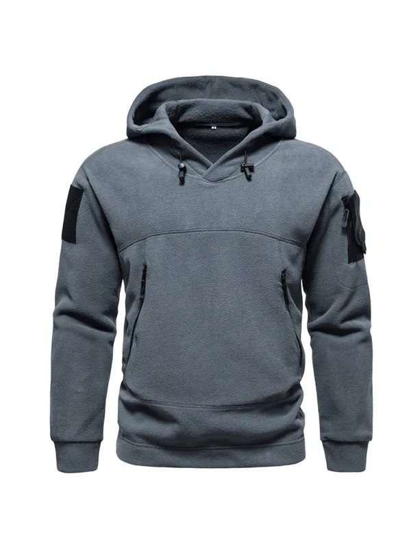 Hoodies for Man 2025 New Men's Tactical Outdoor Men's Hoodie Autumn Winter Thick Hooded Jacket Multifunctional Casual Sportswear