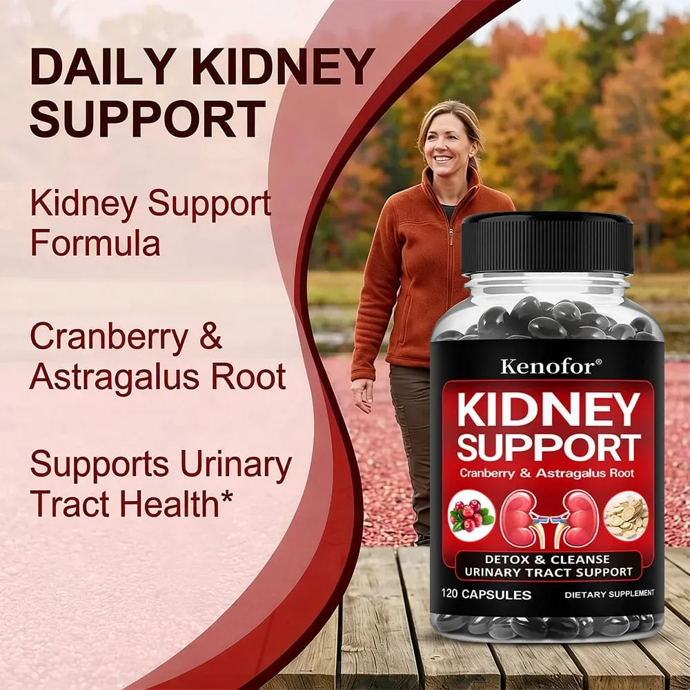 Kidney Support Supplement - with Cranberry for Normal Urinary Tract Health and Bladder Health Healthy Kidney Function