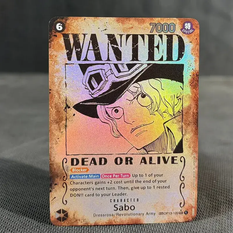 ONE PIECE Retro Wanted Poster Style Proxy Game Card Luffy Buggy Shanks Ace Anime OPCG/PTCG Card / Collection Trading Card