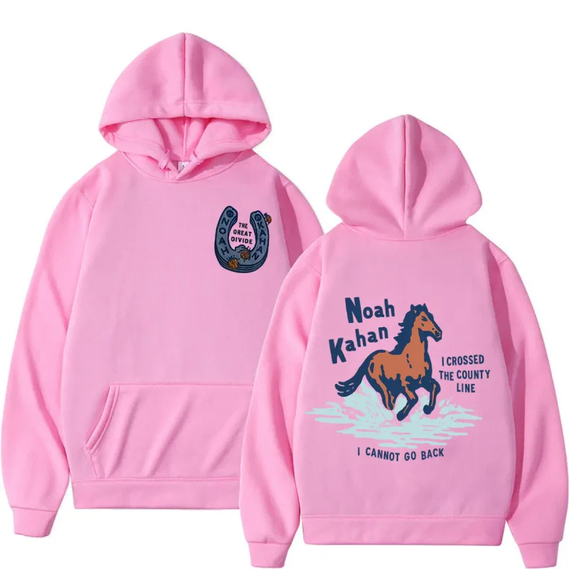 Noah Kahan The Great Divide Tour 2026 Moletons gráficos masculinos e femininos roupas da moda pulôver casual moletom de inverno de grandes dimensões
