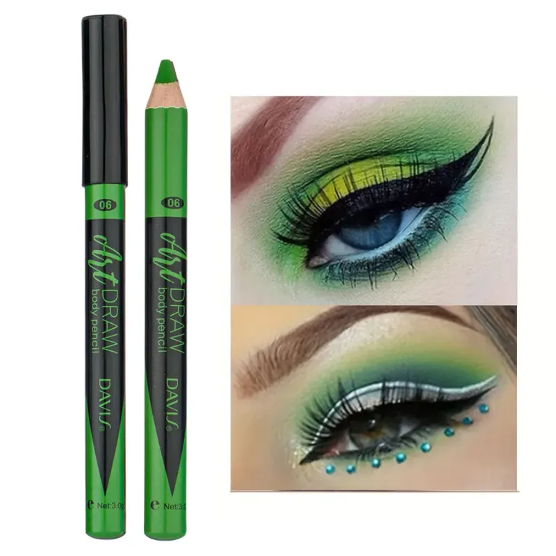 15 Farben Eyeliner Lip Liner Stift Schwarz Blau Mehrfarbig Metallic Perlmutt Glitzer Matt Finish Punk Smokey Style Augen Make-up Stift