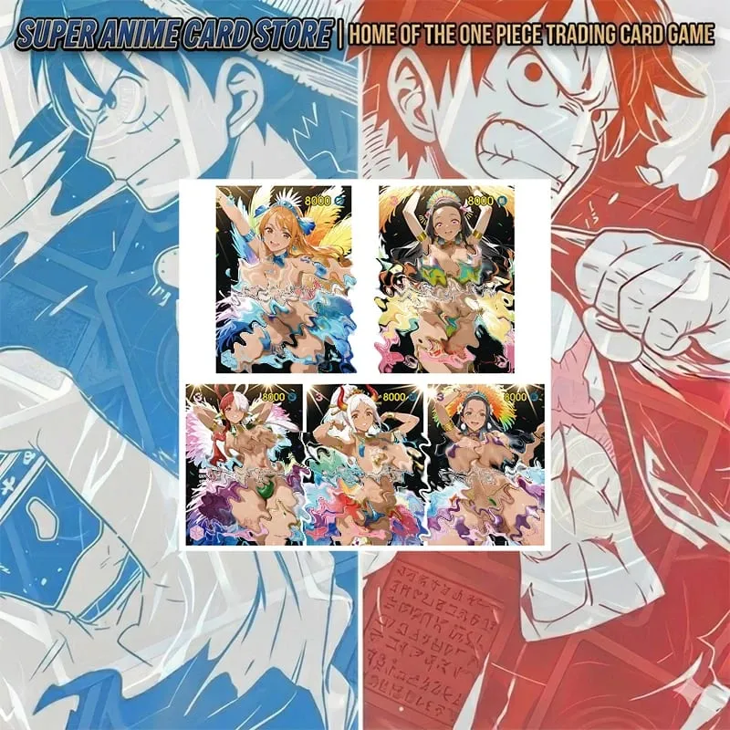 Diy Japanese Anime Opcg One Piece Card Set Yamato Nami Boa Hancock Nico Robin Carrot Perona Shirahoshi Uta Collectible Cards