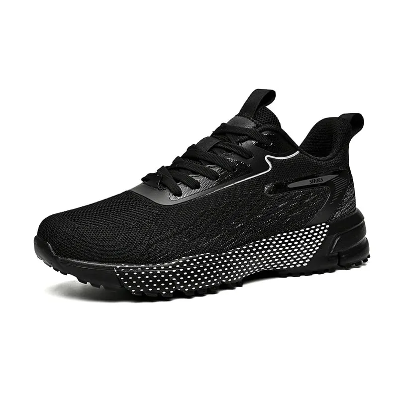 Big Size 50 51 52 Breathable Flying Woven Mens Running Shoes Lightweight Sports Shoes Anti-slip Casual Walking Sneakers Jogging