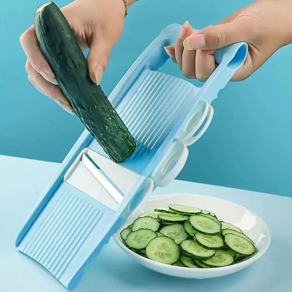 Mandoline Slicer for Kitchen 5-in-1 Mandoline Food Slicer Potato/Cheese/Vegetable/Carrot/Cucumber Grater