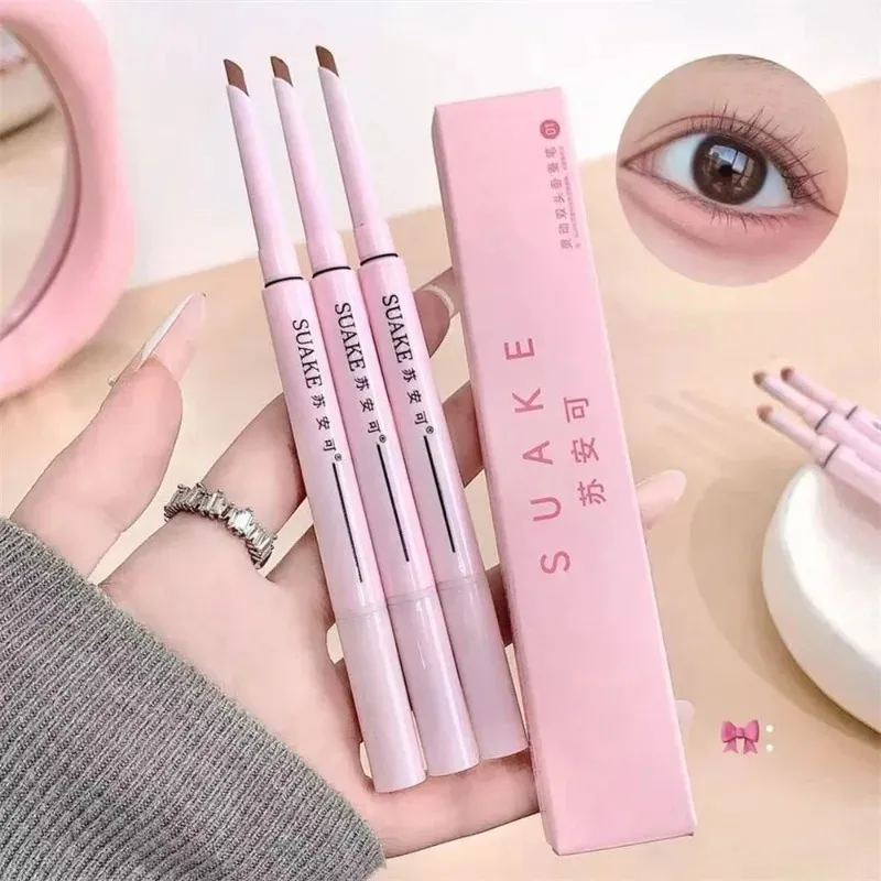 Double-end Lying Silkworm Eyeliner Pencil Glitter Matte Aegyo Sal Pen Brightening Cream Highlight Shadow Pen Contour Eye Makeup
