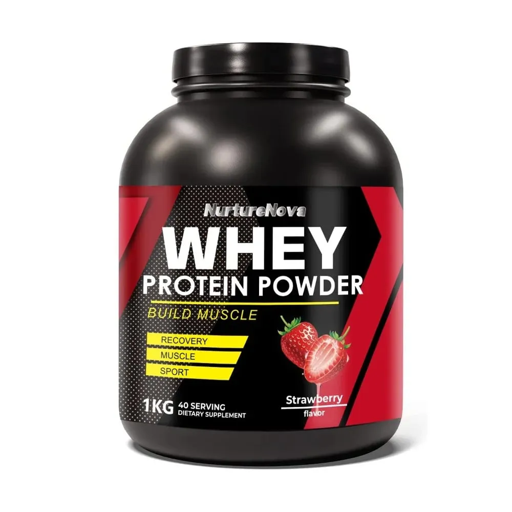 NurtureNova Whey Protein Powder 40 Servings Protein Drink Mix for Adults Chocolate Matcha Strawberry Flavor Daily Nutrition