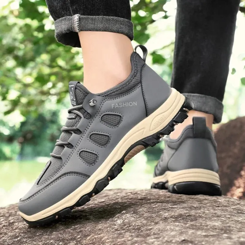 Men's Hiking Shoes Fashion High Quality Men Sneakers Outdoor Trekking Climbing Sport Shoes Breathable Lace Up Men Walking Shoes
