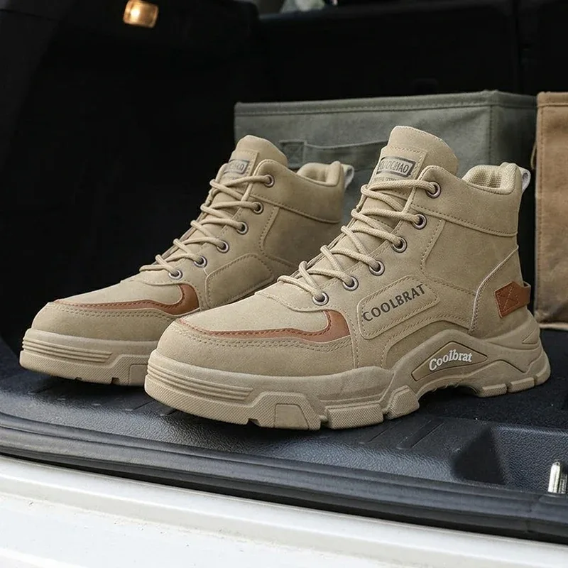 Primavera/Verano Tamaño Grande Moda Corte Medio Simple Alta Calidad Durable Cómodo Negocios Casual Deportes al aire libre Zapatos de Hombre
