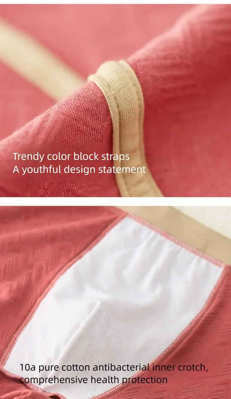 3PC 100% Cotton Men's Underwear Autumn Winter New 10A Antibacterial BoxerShorts Loose Comfortable Men's Quadrangle Underpants