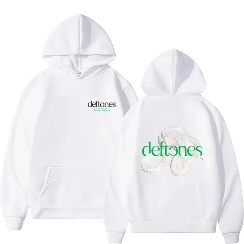 2026 New Snake Graphic Print Unisex Hoodie Retro Alternative Heavy Metal Long Sleeve Pullover Sweatshirt Vintage Music Style Cas