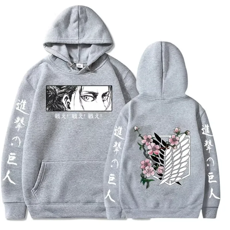 Nueva sudadera con capucha gigante de ataque Levi con capucha gráfica ropa para hombres y mujeres otoño cálida sudadera con capucha calle Top