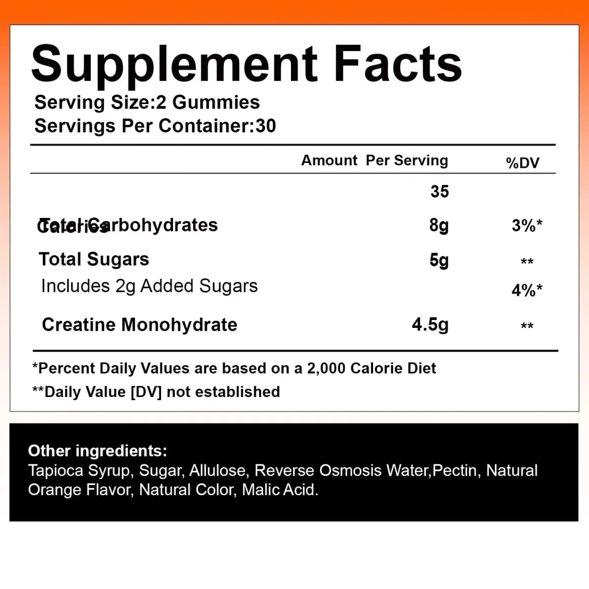 Creatine Monohydrate Gummies 4500mg - Boost Energy Build Muscle Mass and Improve Athletic Performance