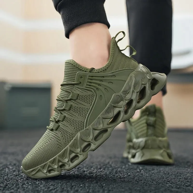 Scarpe da ginnastica da uomo in rete atletica, scarpe da corsa comode e leggere per uomo, suola morbida, scarpe casual antiscivolo, passeggiate all'aperto