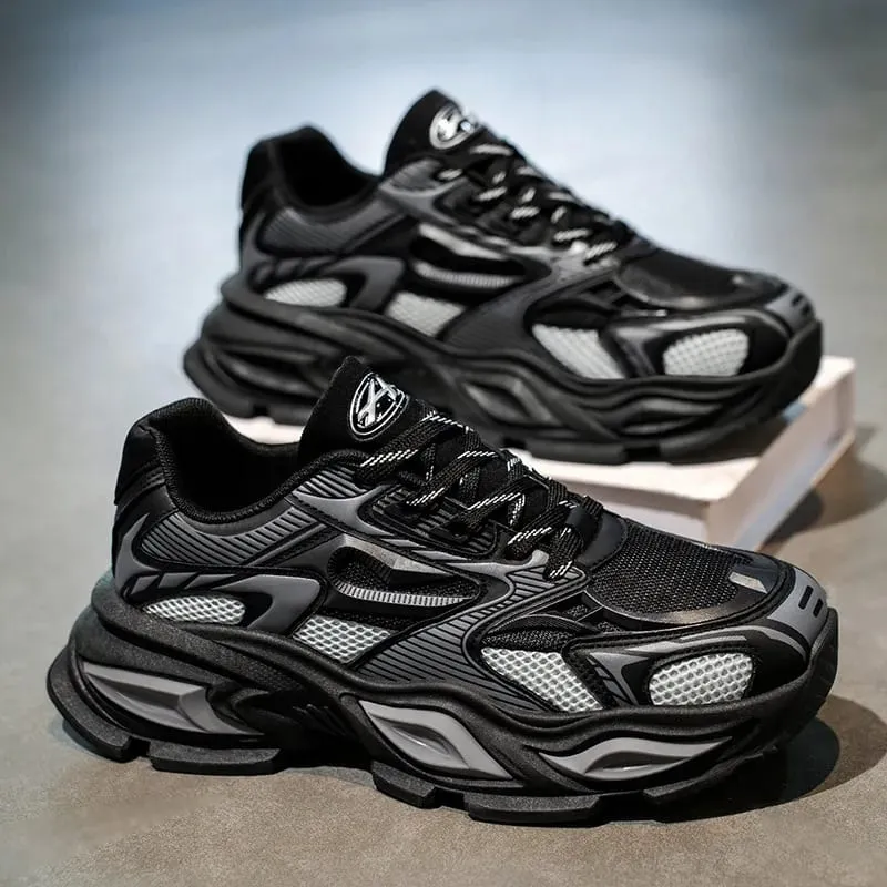 Men's Sneakers Luxury Breathable Tennis Shoes Lace Up Classic Fashion Platform Shoes Height Increase High Quality Shoes for Men