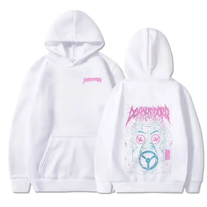 Sudaderas con capucha con estampado de Anime Dorohedoro Kaiman Bienvenido al caos Japón Manga sudaderas hombres mujeres Tops Casual estilo de gran tamaño ropa de calle