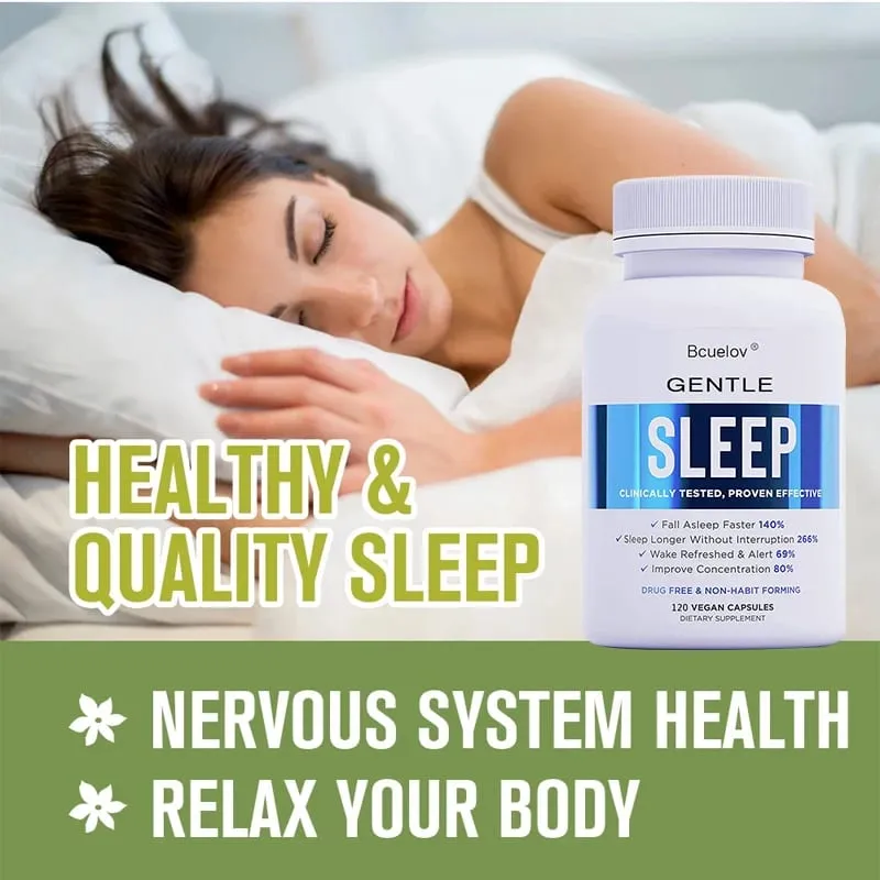 Adult Sleep Supplement Melatonin 5mg with Magnesium Glycinate Valerest & Ashwagandha Helps Relax and Promote Natural Sleep