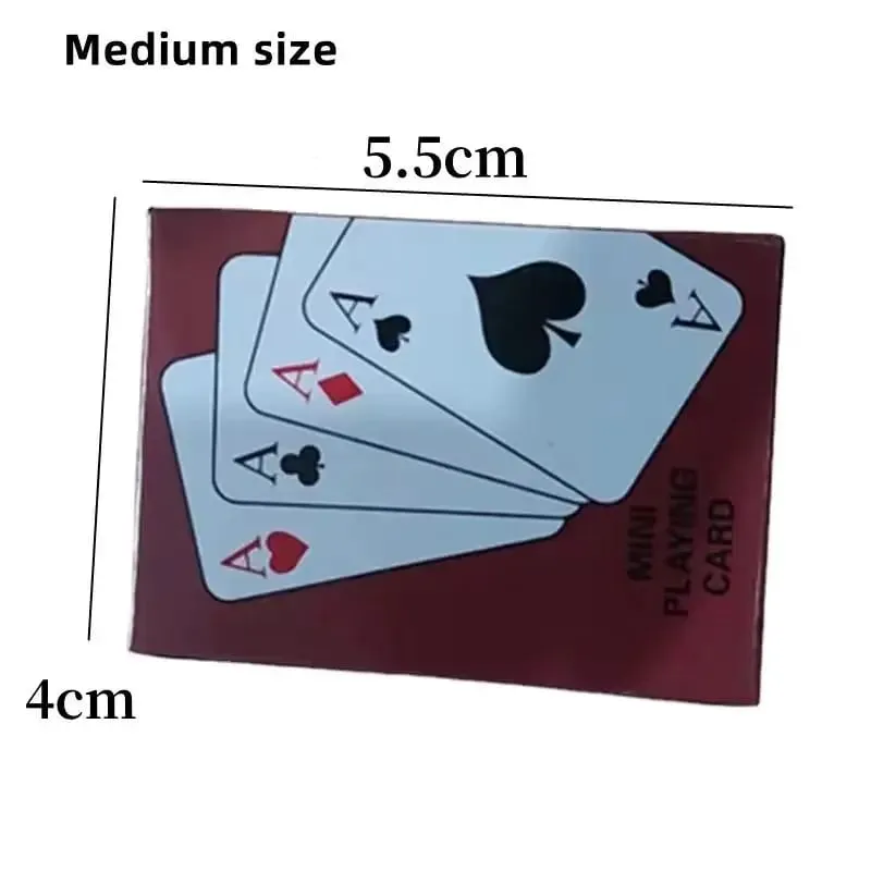 Mini Poker Fun Card Game Party favors small toys casual fingertip poker easy to carry stress relieving novel gifts students