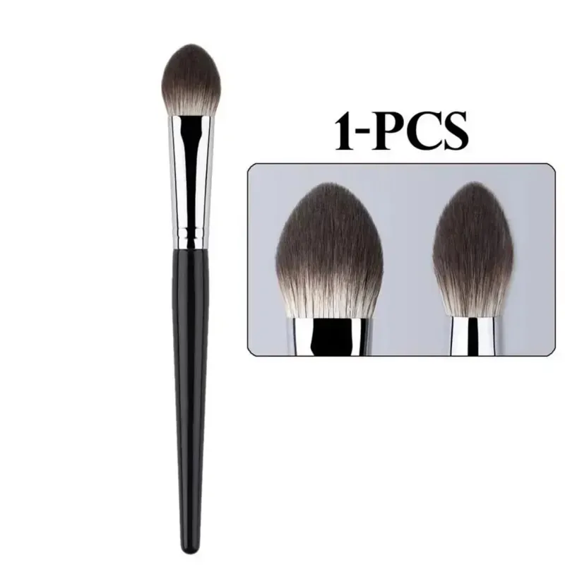 1/2Pcs Mini Peach Heart Blush Brush Small Flat Precise Face Brush Multi Use For Powder Cream Liquid Blush Beauty Makeup Gift
