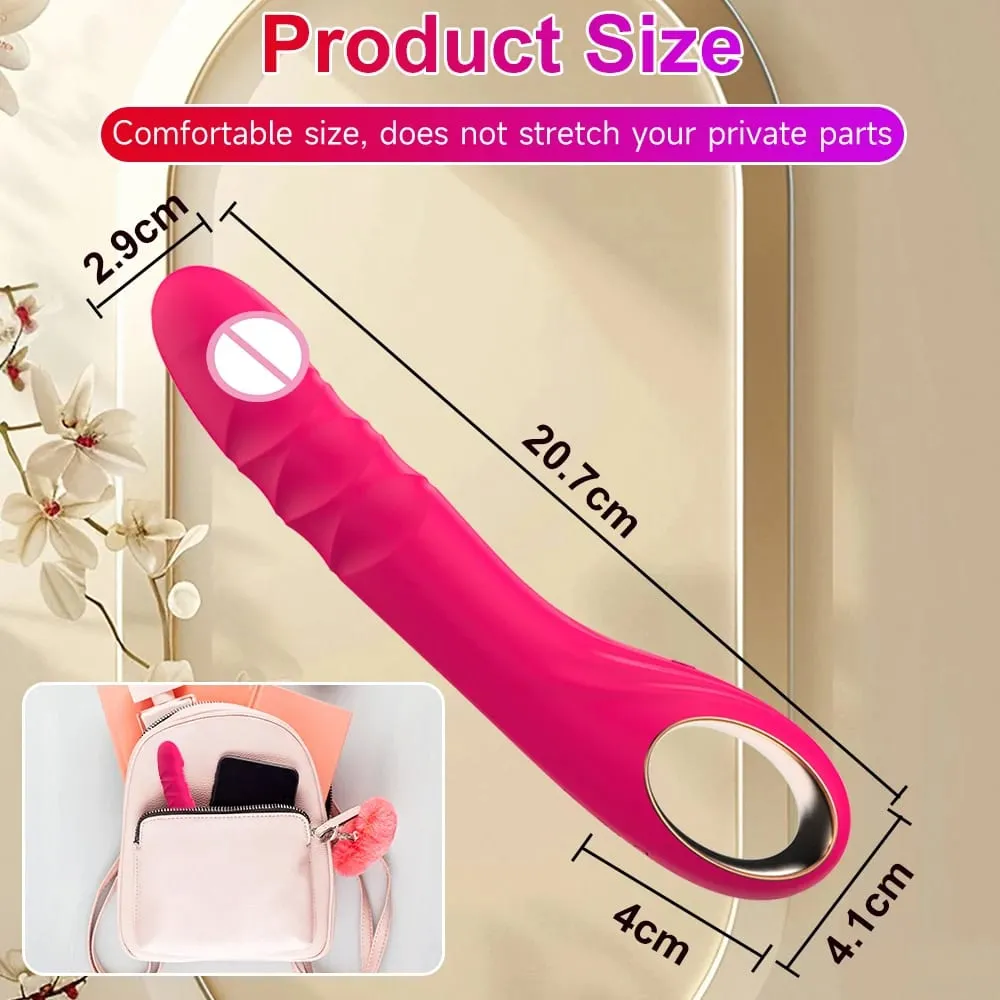 Simulate Dildo Vibrator With 10 Powerful Vibrating Modes of Clitoris G-spot Anal Stimulator for Adult Female Couple Sex Toys