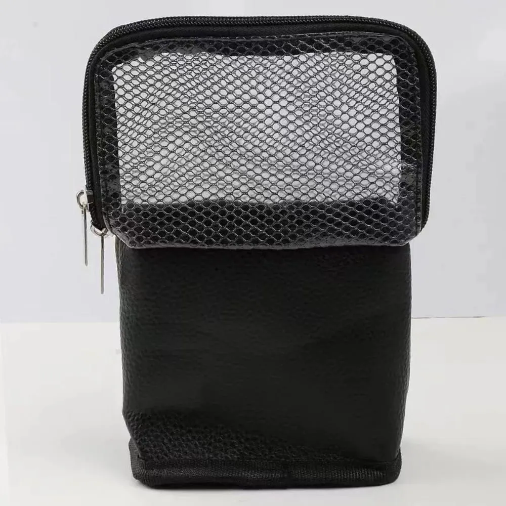 Standing Mesh Makeup Brushes Bag Waterproof Makeup Brush Storage Organizer Holer Women Girl's Comestics Toiletry Bag