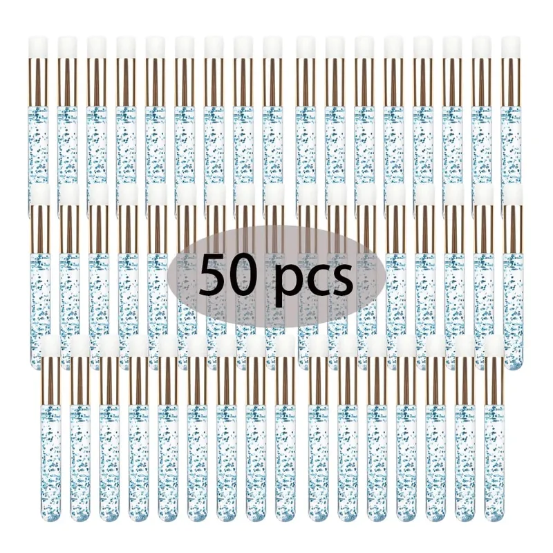 50Pcs Professional Soft Lash Extension Shampoo Brushes Deep Cleansing Eyelash Eyebrow Nose Peel Care Salon Beauty Supplies Tools