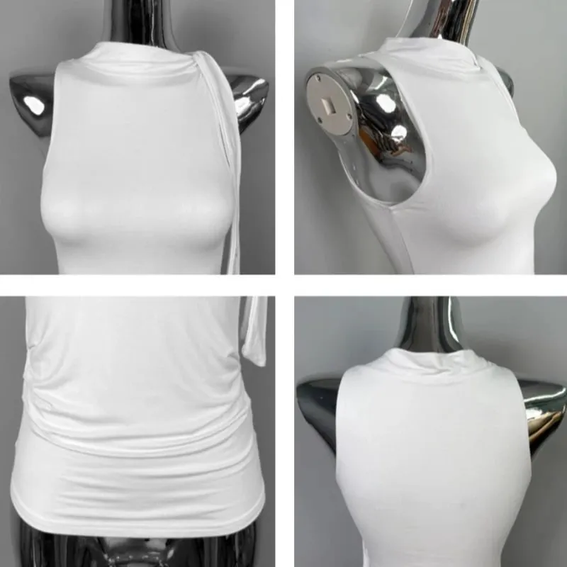 2026 Sexy Pure Desire Design Slim Women Bodycon Camisole Korean Dongdaemun Sleeveless Tank Top Solid Versatile Base Layer Top